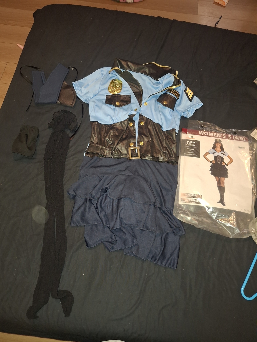 & Other Stories Light Blue and Navy Police-Inspired Women’s Costume
